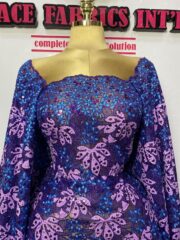 Royal Plum Lace | ₦110,000 per 5 yards